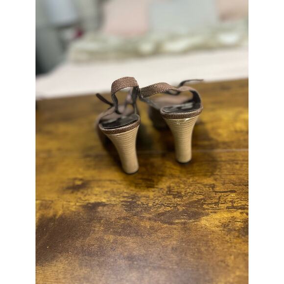 Vintage MUDD women sz 7.5 Kinsey strappy y2k teen spirit heeled sandal 0908 - Picture 5 of 9